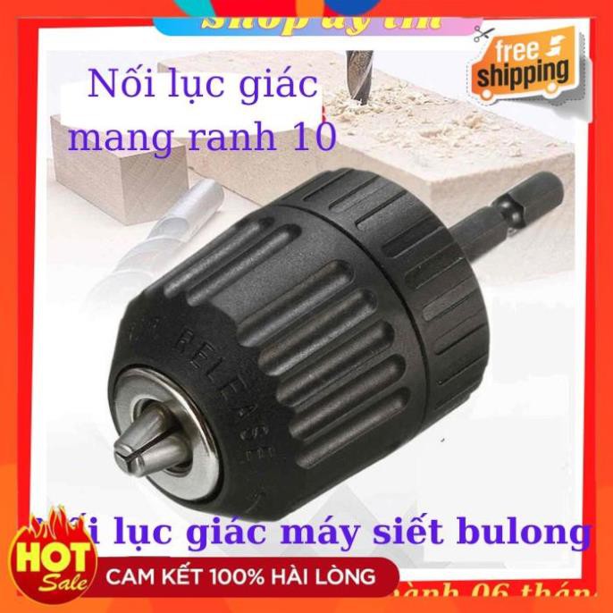 [Hàng Tốt] Đầu Chuyển Đổi Bắn Bắt Vít Lục Giác Sang Máy Khoan - Đầu kẹp mũi khoan măng ranh tự động 0.8-10 MM