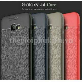 Ốp lưng dẻo vân da Auto Focus cho samsung j4 core/J4 plus