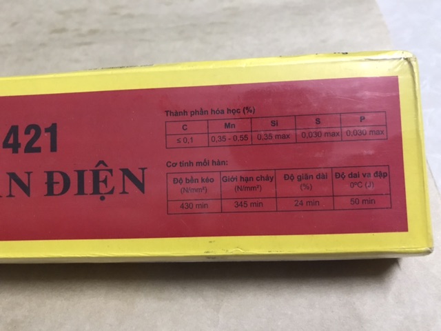 Que Hàn Sắt Kim Tín 2.5 ly