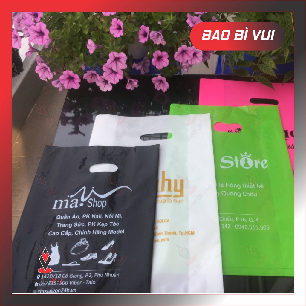 Túi xốp in theo yêu cầu - thiết kế miễn phí - BAO BÌ VUI