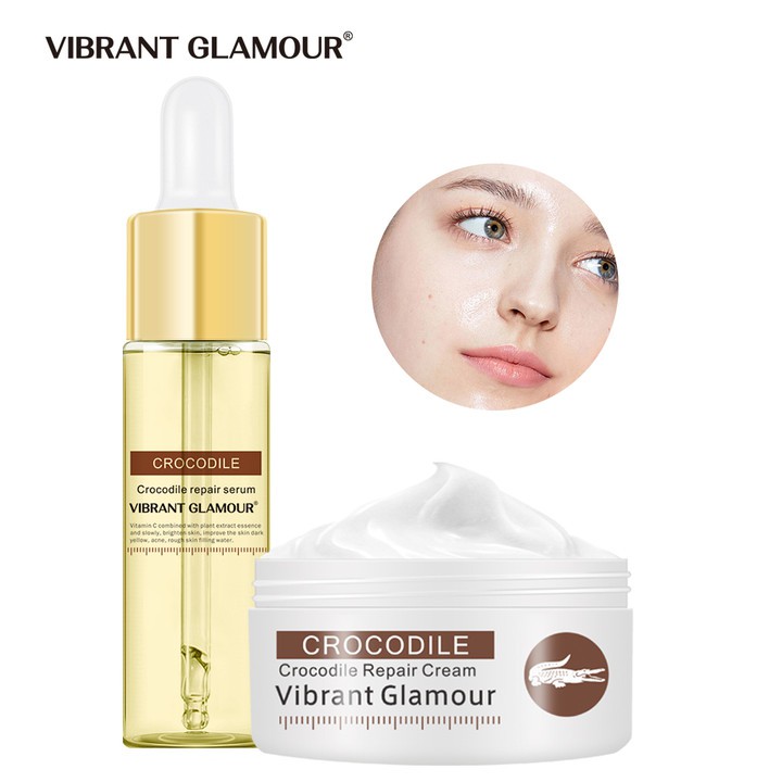 Bộ 2 sản phẩm tái tạo da xóa sẹo Vibrant Glamour (Kem 30g + Tinh chất 15ml)