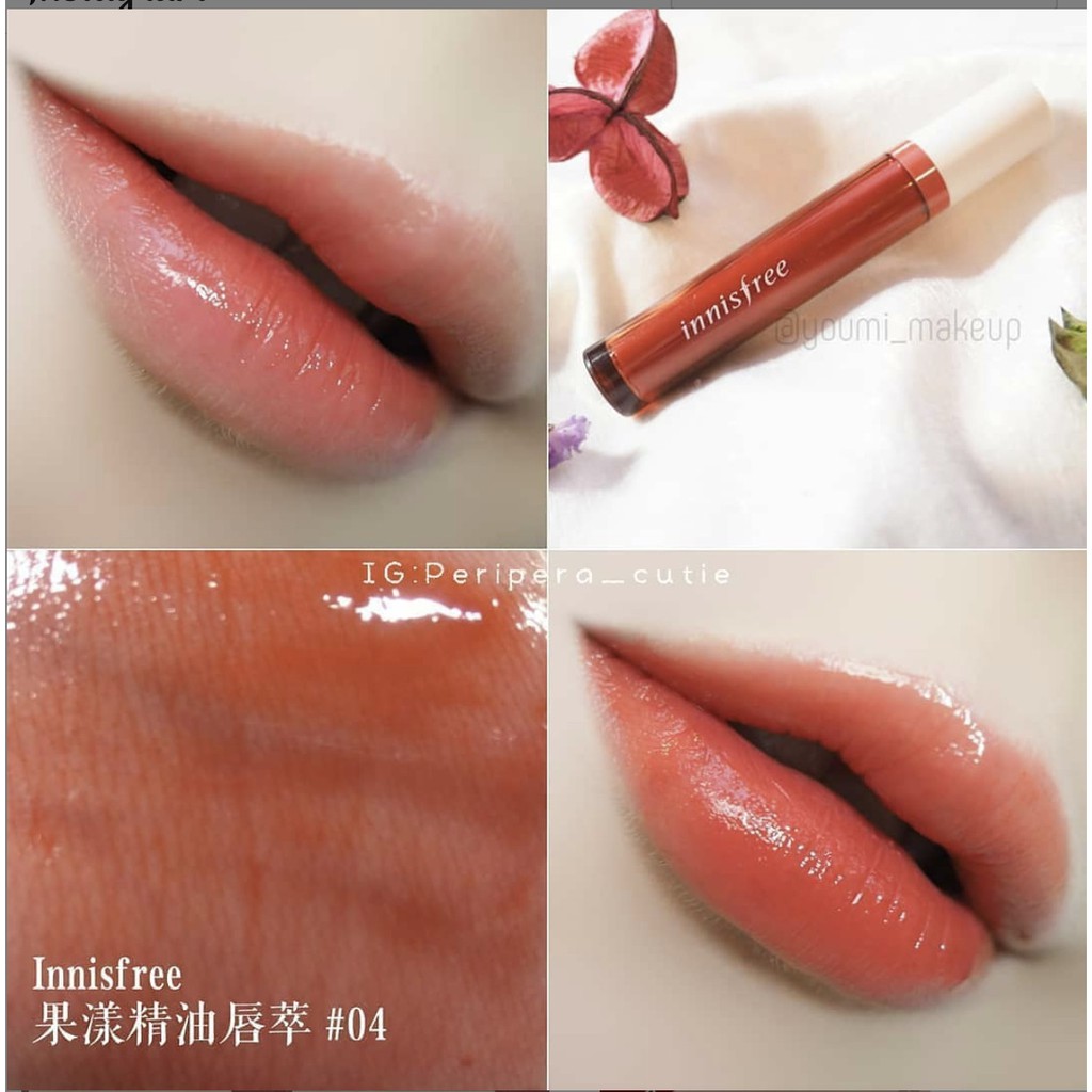 SON HỒNG TRÀ SỮA TINT BÓNG INNISFREE VIVID OIL TINT (MẪU MỚI NẮP ĐEN) | BigBuy360 - bigbuy360.vn