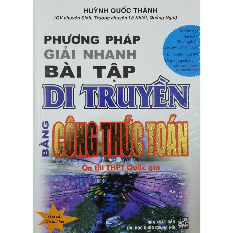 Sách - Phương pháp giải nhanh bài tập di truyền bằng công thức Toán