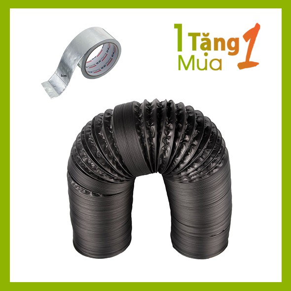 Ống hút mùi 2 lớp D150 Tặng kèm Băng dính bạc cuốn Cách nhiệt bảo ôn