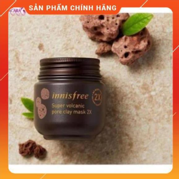 Mặt Nạ đất sét Tro Núi Lửa Innisfree Volcanic Pore Clay Mask 2X 100ml