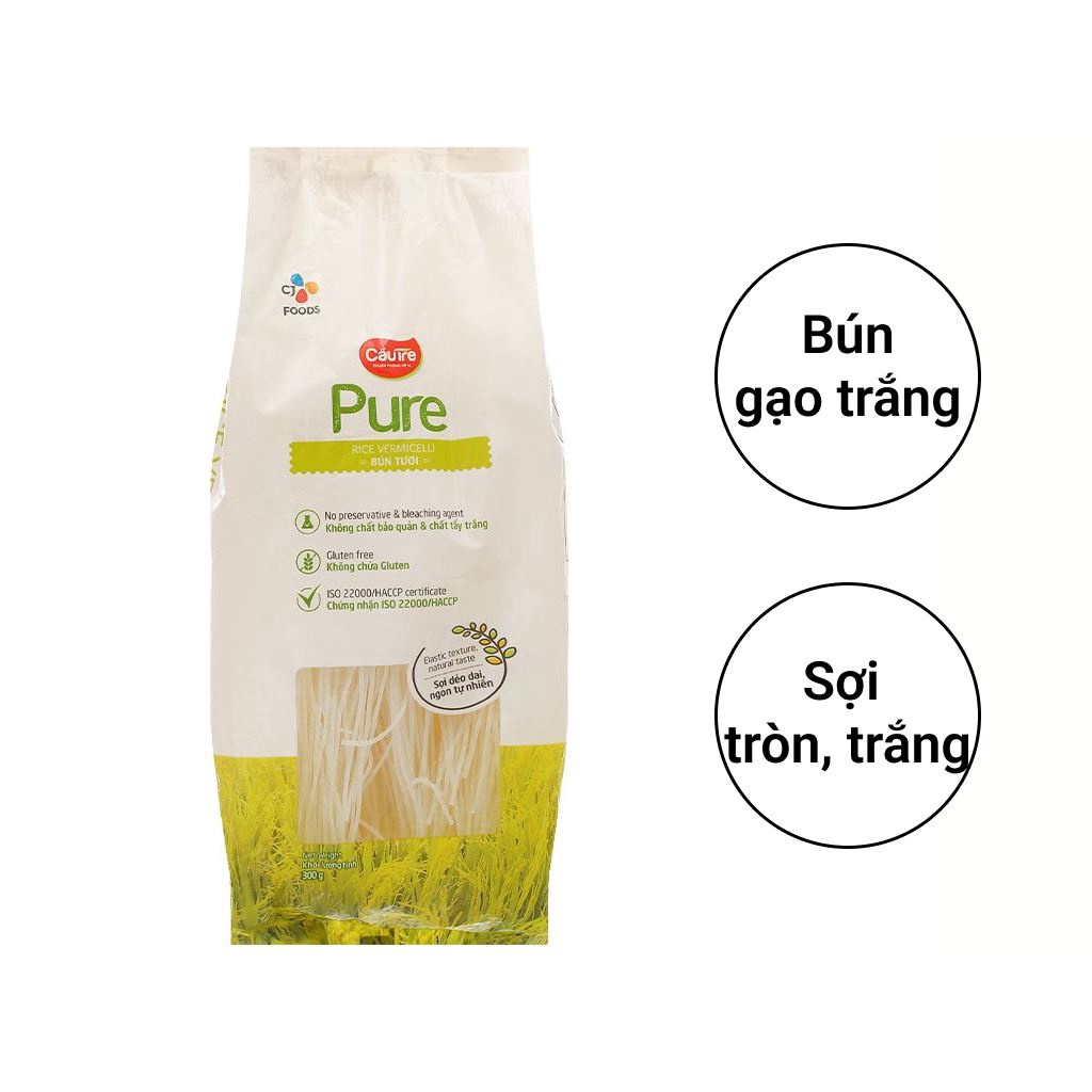 BÚN TƯƠI KHÔ Cầu Tre  CJ FOODS Pure Rice Vermicelli