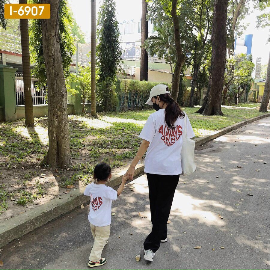 Áo Thun Gia Đình 3 Người 4 Người ALWAY ON MY MIND Ý NGHĨA