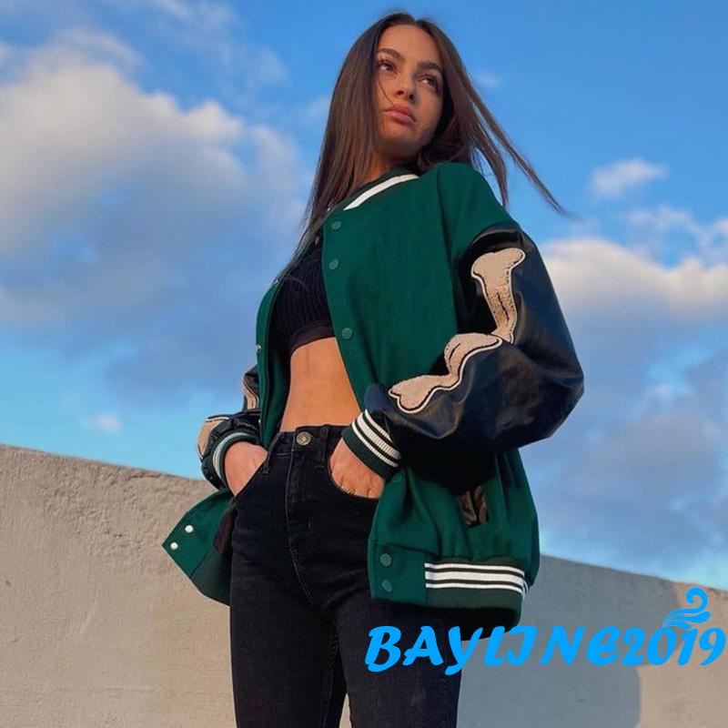 Áo khoác thể thao dài tay có túi thời trang nữ tính