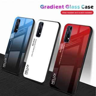 Ốp Lưng Mặt Gương Mỏng Màu Gradient Cho Realme 7
