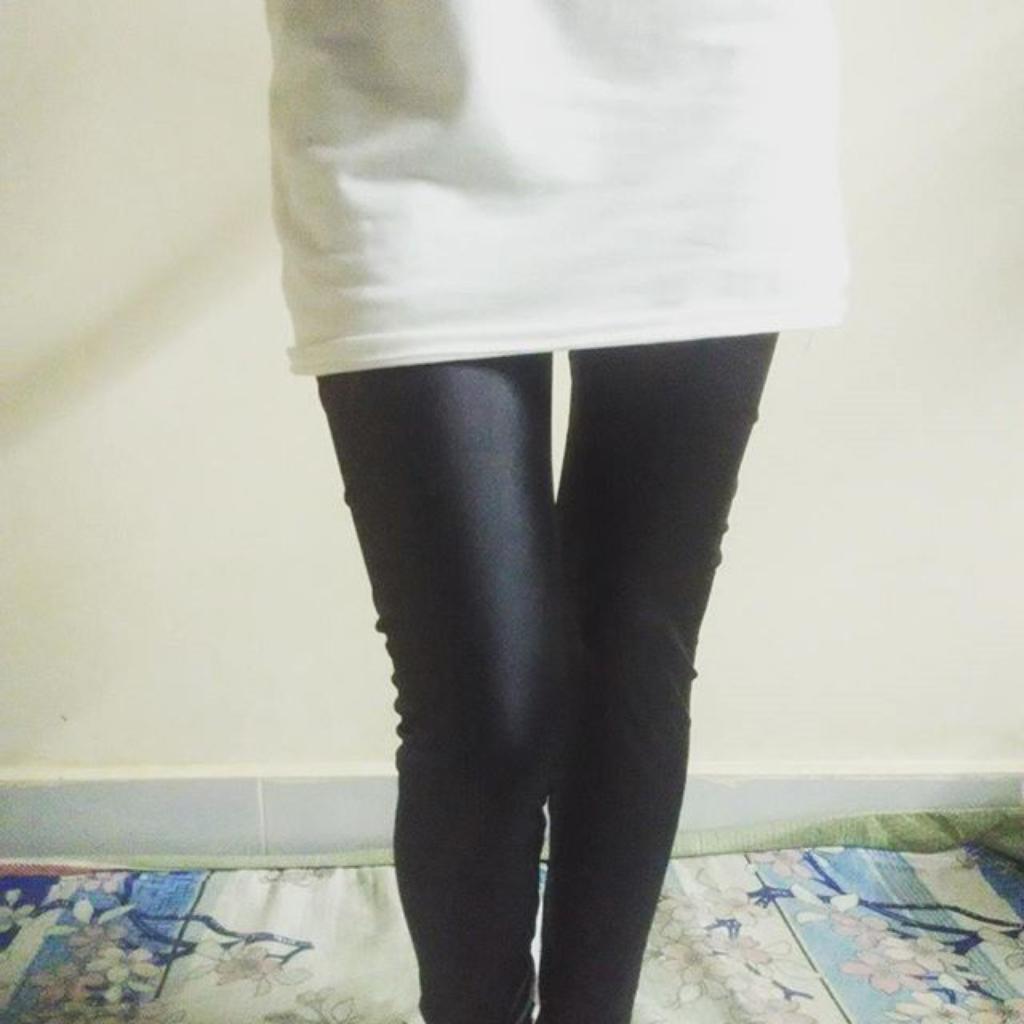 Quần legging giả màu đen da [QL22Den] | BigBuy360 - bigbuy360.vn