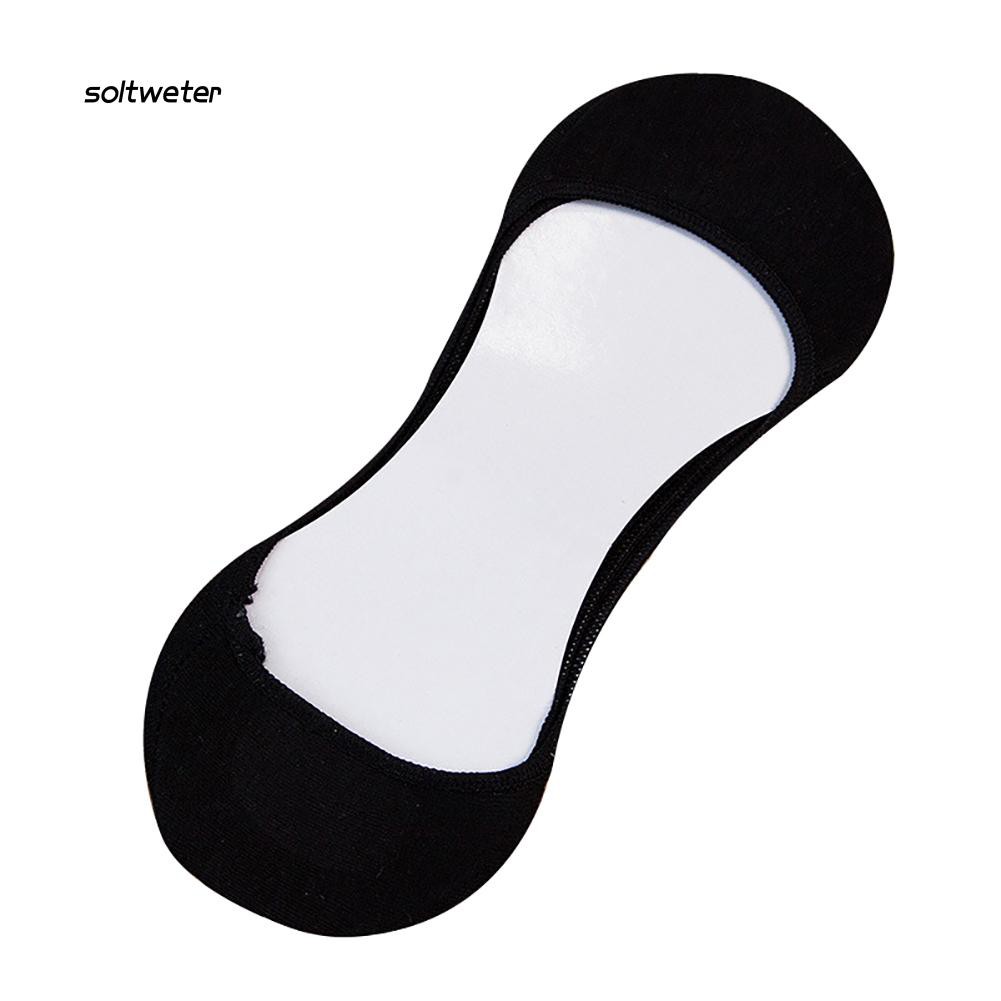 Đôi vớ cổ thuyển chống trượt màu trơn cho nữ