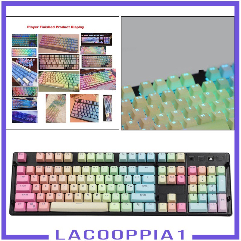 [LACOOPPIA1] 104 Keys Mechanical Switch Keyboard Keycaps PBT Keycaps