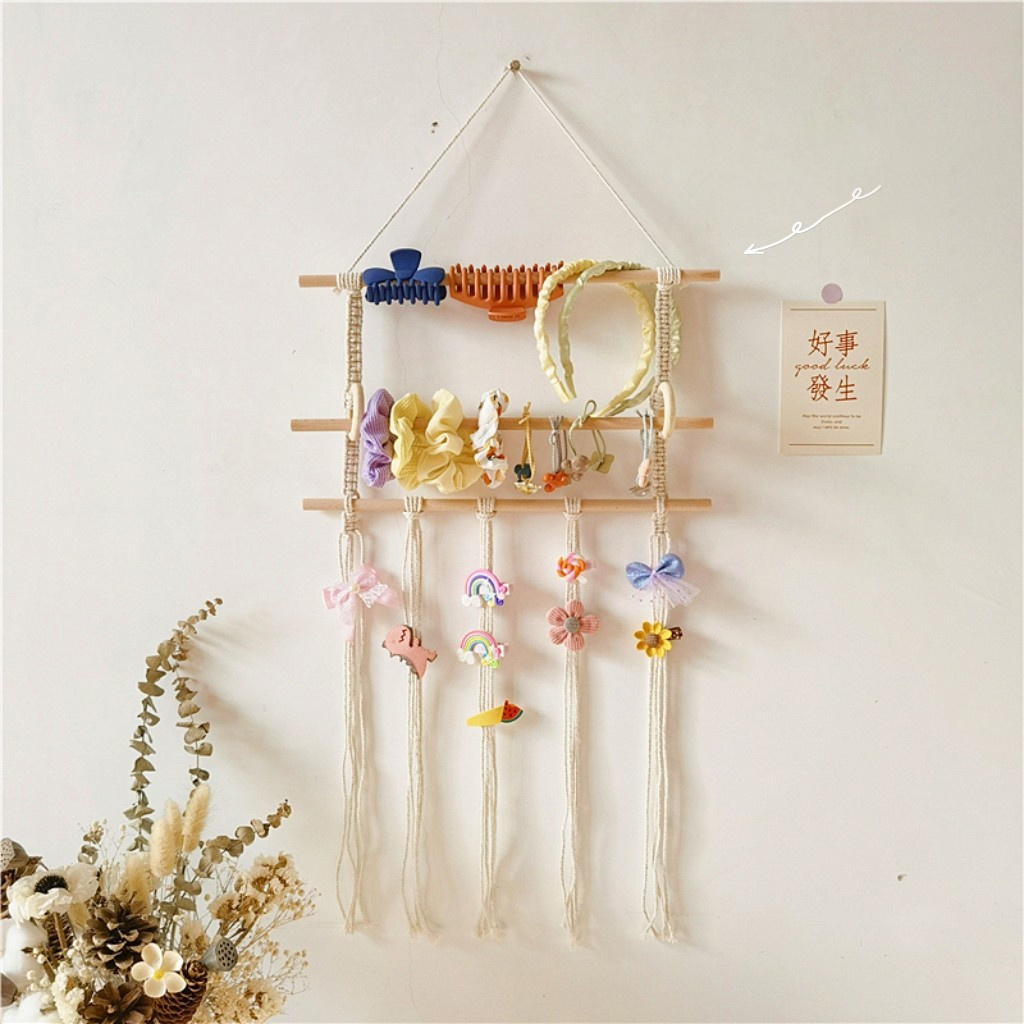 Móc treo băng đô dây buộc tóc scrunchies THINGS kệ móc dây để phụ kiện kẹp bờm cài tóc cho bé gái phong cách hàn quốc