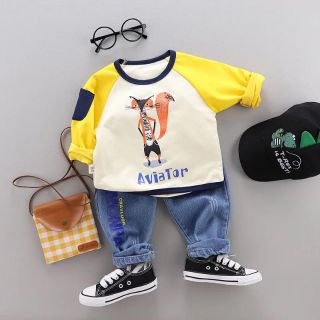 SET ÁO PHÔNG QUẦN JEAN BÉ TRAI