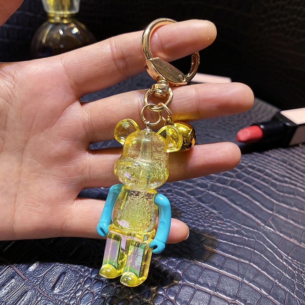 Móc Khóa Hình Gấu Bông Trong Suốt Dễ Thương