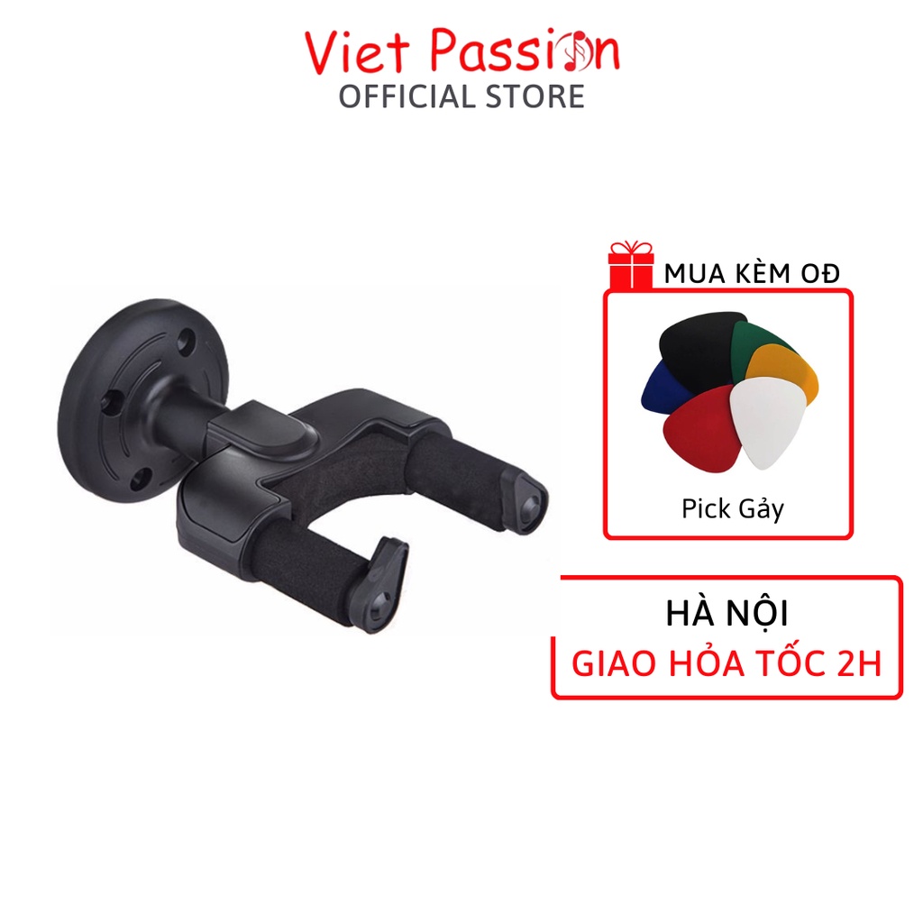 Móc treo đàn guitar acoustic classic ghi ta bass điện, ukulele ngắn nhỏ gọn có thể điều chỉnh 4 đinh Viet Passion