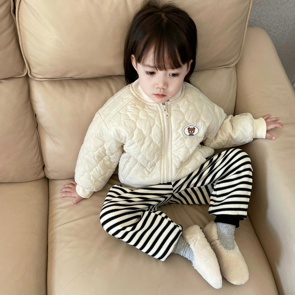 Áo khoác phao trẻ em lót lông mềm đẹp mẫu mới 2023
