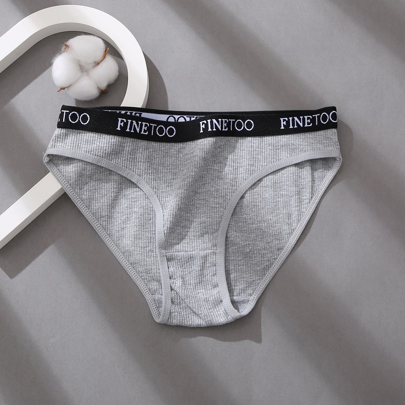 Quần lót nữ TAKETALK cotton màu trơn M-XL họa tiết chữ thoải mái gợi cảm thời trang có 5 màu