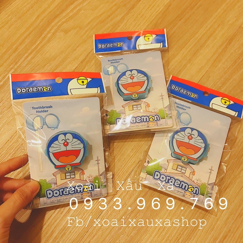 đồ kẹp bàn chải đáng răng tiện dụng đoraemon, pooh, mickey... (dvt: 1 cái)