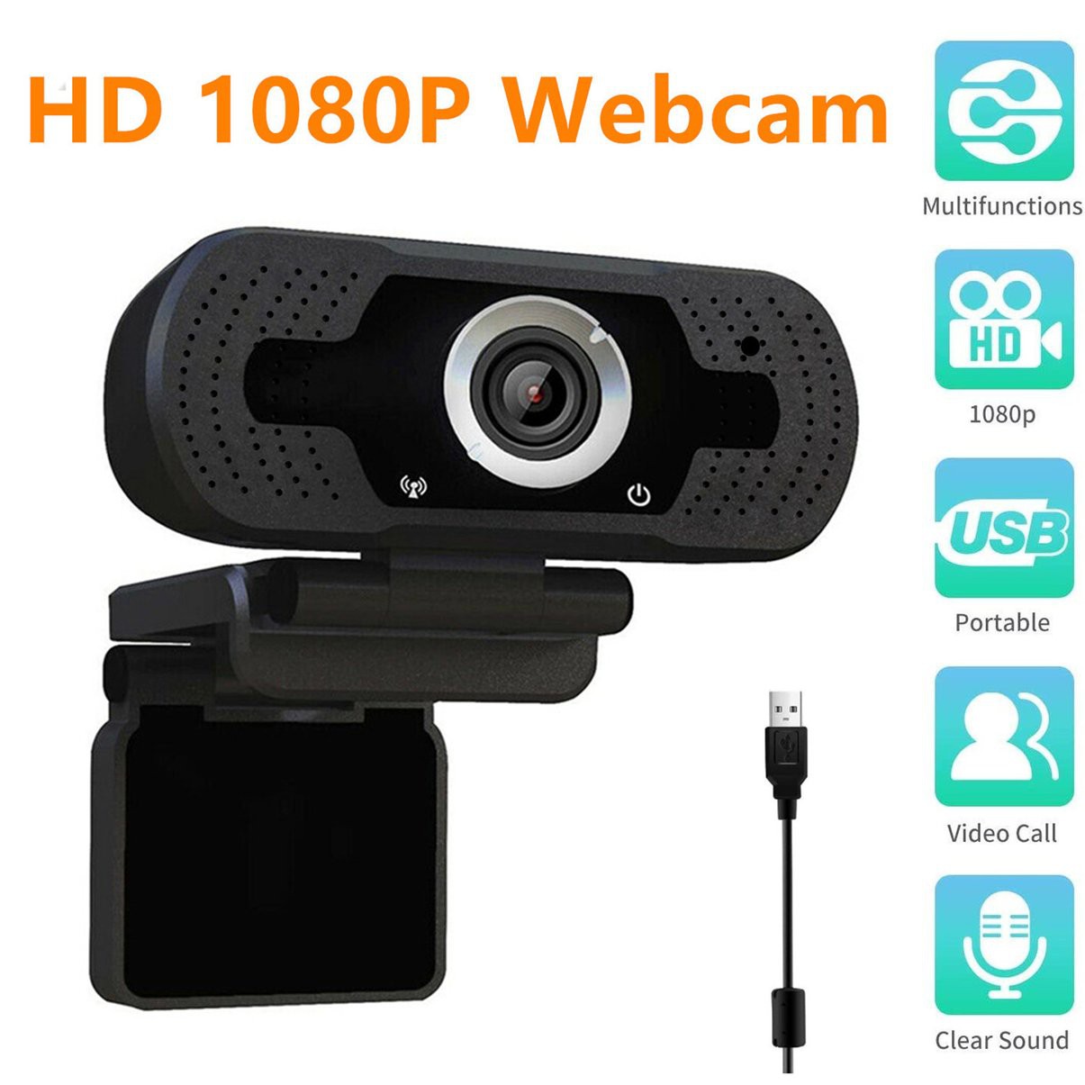 Webcam Hd 1080p Có Micro Cho Máy Tính | WebRaoVat - webraovat.net.vn