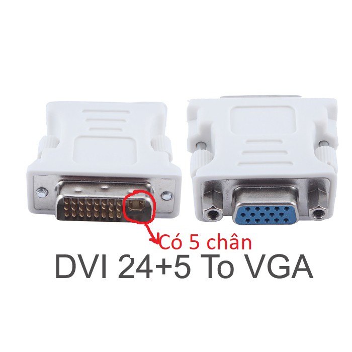 Bộ chuyển DVI to VGA 24+5 24+1 | BigBuy360 - bigbuy360.vn