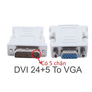 Bộ chuyển DVI to VGA 24+5 24+1