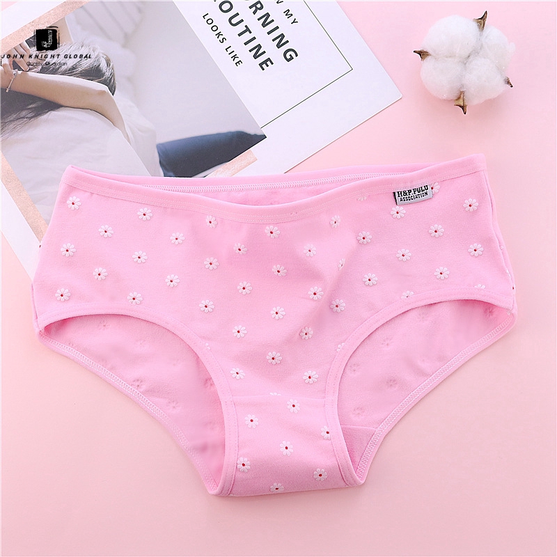JKG Quần Lót Cotton Hoạ Tiết Hoa Cúc Đáng Yêu Dành Cho Nữ | BigBuy360 - bigbuy360.vn