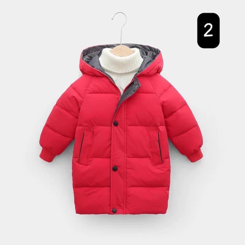 Áo Phao Dáng Dài Bé Trai Bé Gái Hàng QC Loại Đẹp