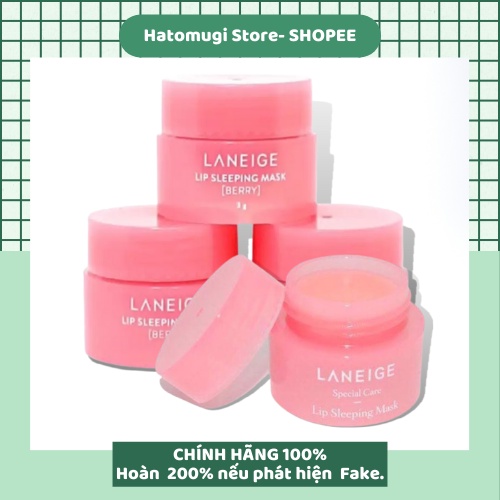 (SALE SỐC) Dưỡng môi [Hồng hào 100%-Hàng Auth] Ủ môi lanneige Hàn Quốc size mini