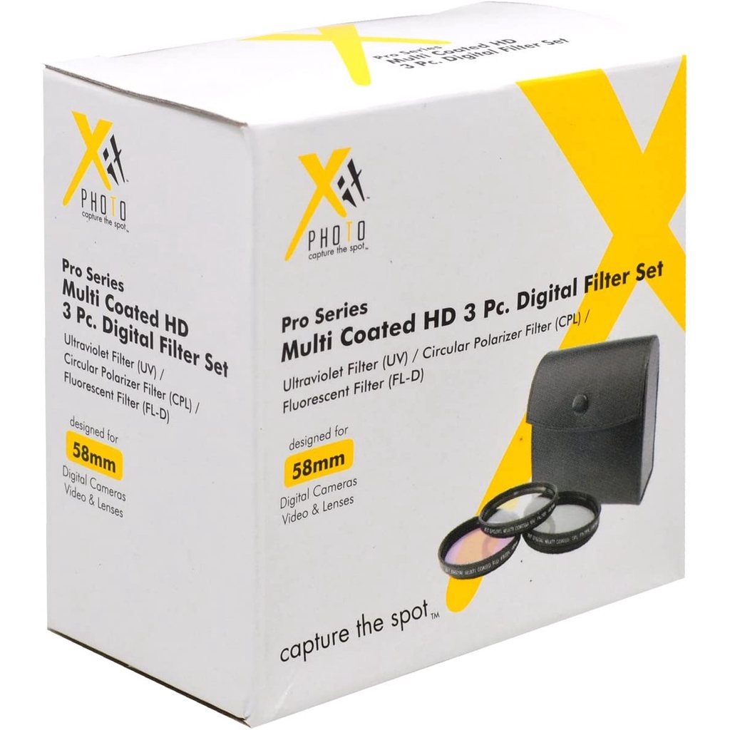 Kính Lọc Phân Cực FLD/ CPL/ UV 58mm Cho Máy Ảnh - Xitphoto