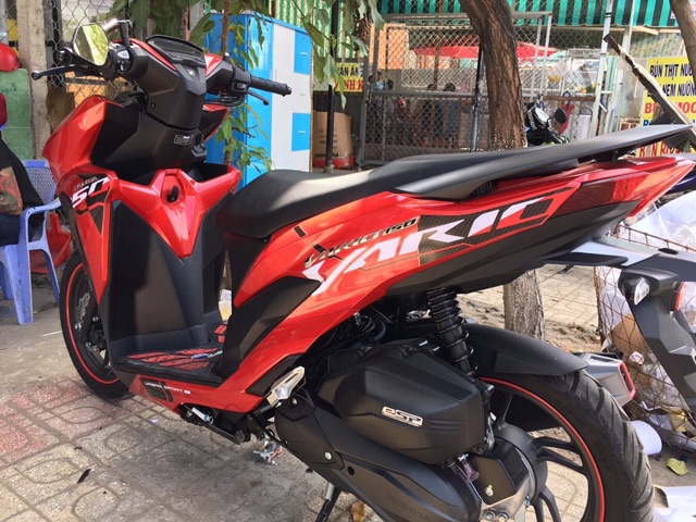 Tem rời Vario 150 dán xe đỏ bóng