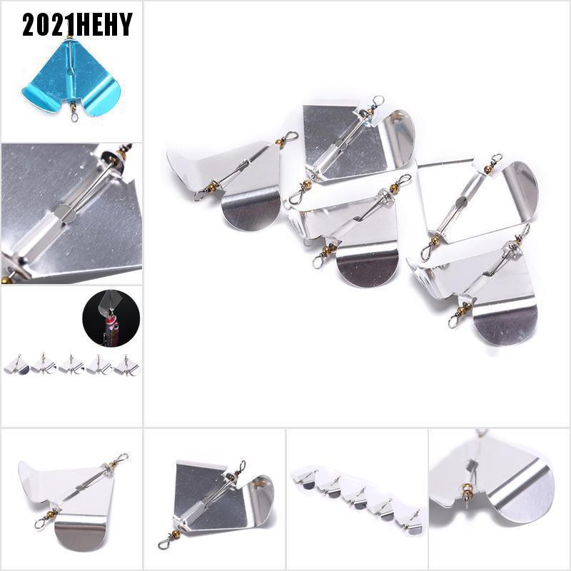 [2021HE] fishing sequins lures rotating blade fiy fishing hard metal spinner bait tackle #HY