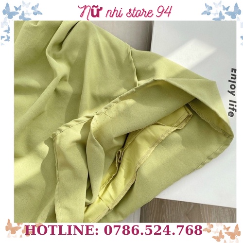 Yếm đi biển xanh xanh bơ dáng ôm body, đầm yếm xanh vạt hông (kèm video và ảnh thật) YXB | BigBuy360 - bigbuy360.vn