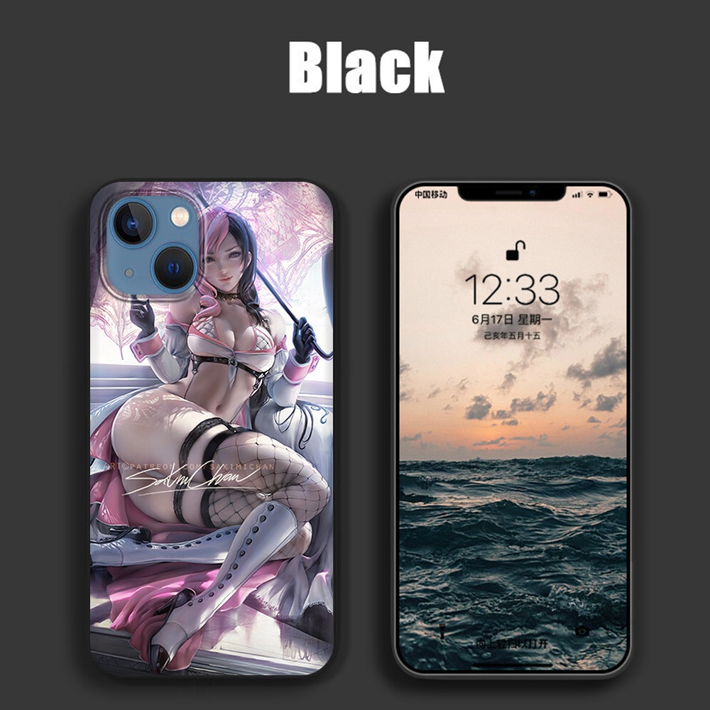 Ốp Điện Thoại TPU Silicon Mềm Hình anime Cho iPhone 11 13 Pro Max 13Mini