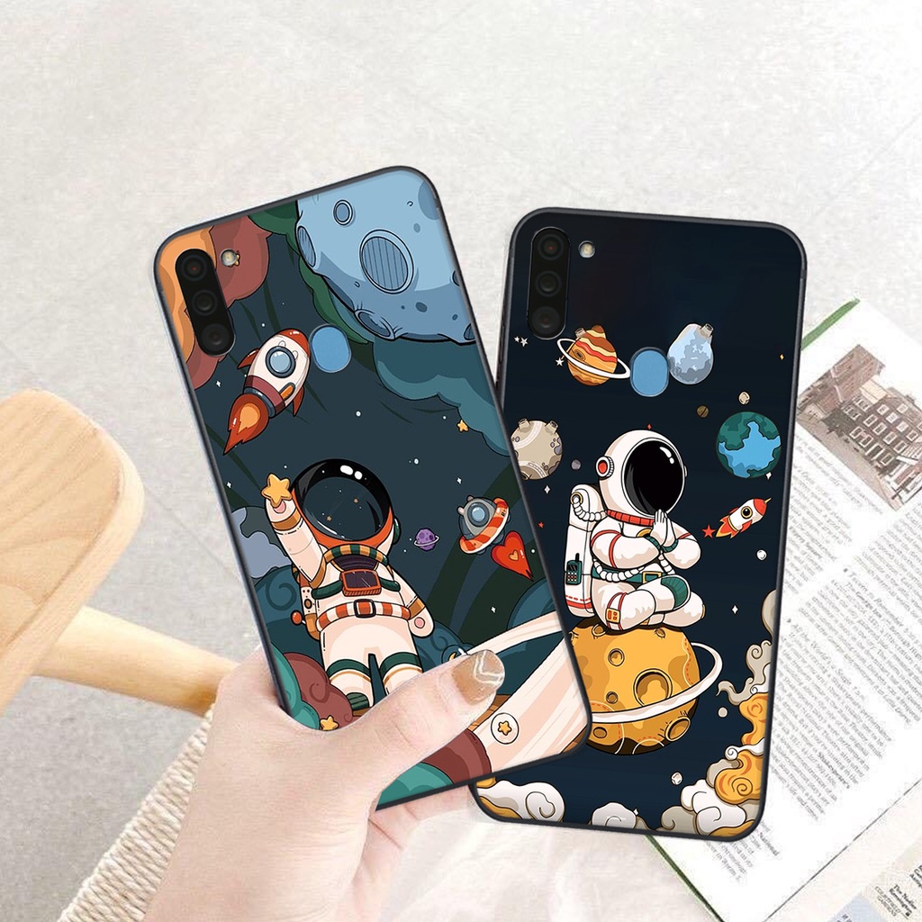 Ốp lưng Samsung Galaxy A11 / M11 in hình Gấu nâu - hồng, Gấu Be@rick  cực CUTE, DỄ THƯƠNG