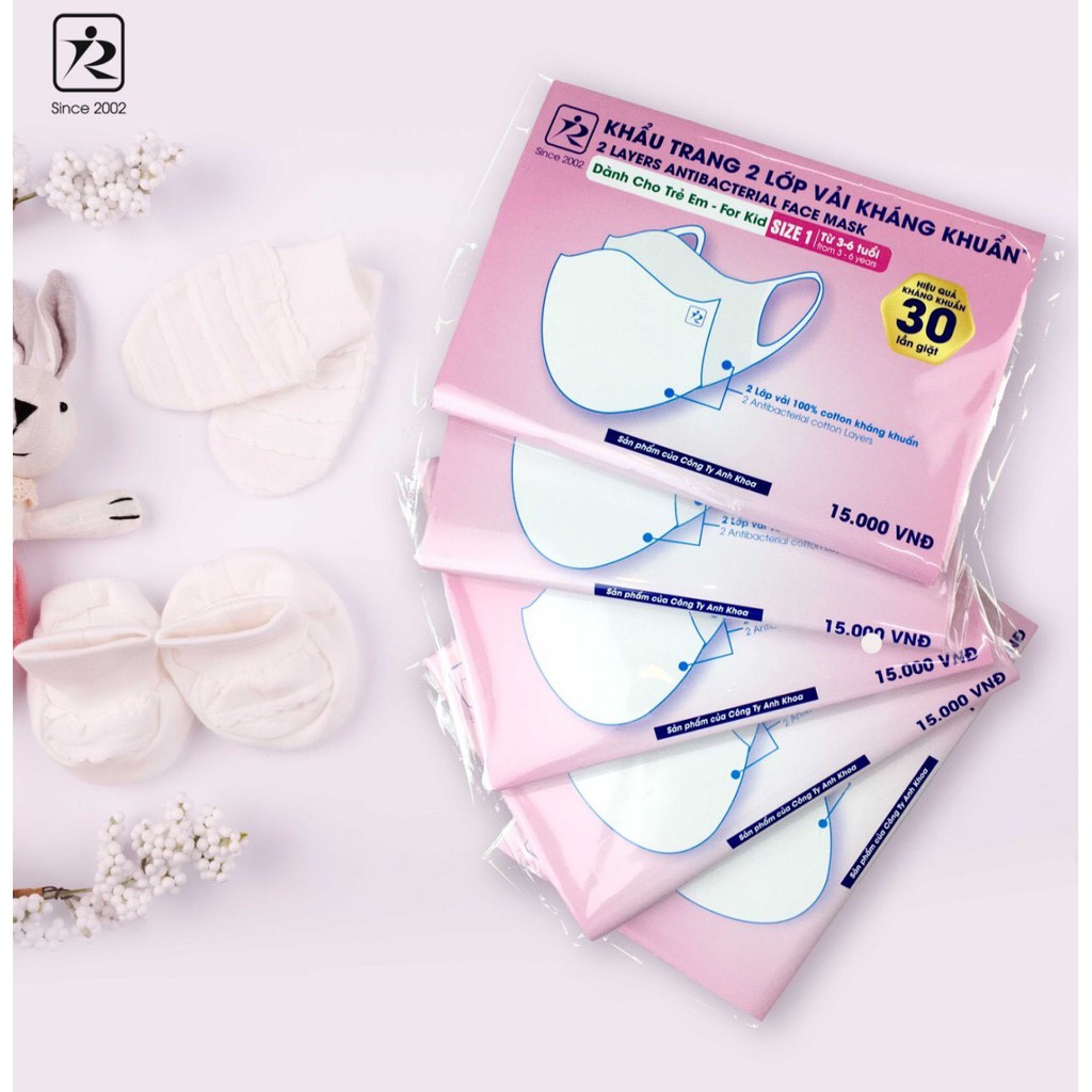 KHẨU TRANG VẢI KHÁNG KHUẨN CHỐNG THẤM CHO BÉ - CÔNG TY ANH KHOA | BigBuy360 - bigbuy360.vn