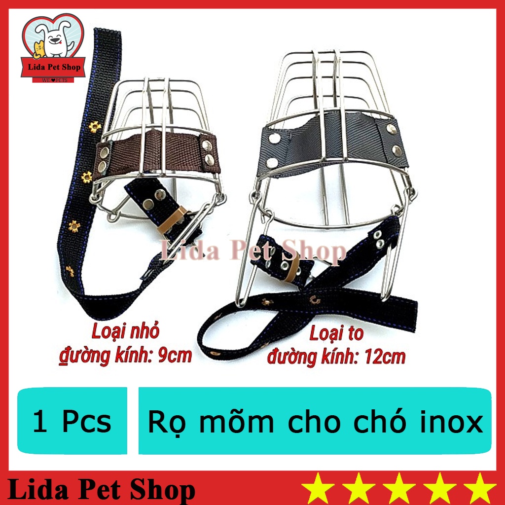 Rọ Mõm inox cho chó lớn - Lida Pet Shop