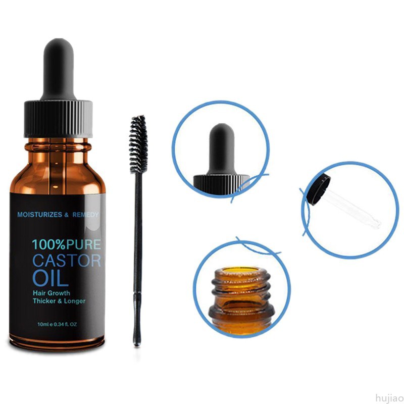 (Hàng Mới Về) Dầu Thầu Dầu Hữu Cơ 10ml Kích Thích Mọc Lông Mi Và Cọ Hujio | BigBuy360 - bigbuy360.vn