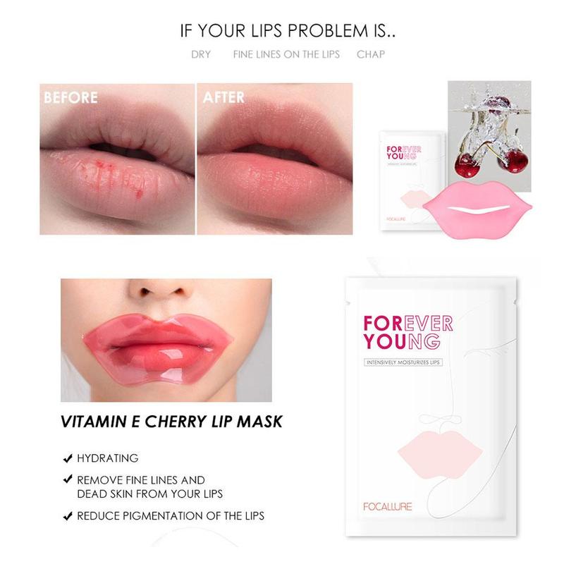 Mặt nạ môi giảm nứt nẻ/Mặt nạ mắt vitamin E Collagen giảm nếp nhăn (bán lẻ) | BigBuy360 - bigbuy360.vn