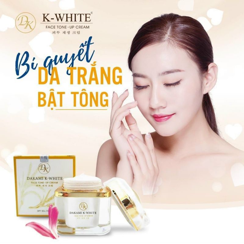 [CHÍNH HÃNG]Kem Dakami K White dưỡng trắng và chống nắng ban ngày