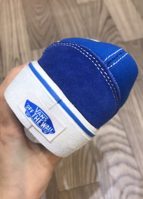 [FULLBOX - chuẩn 11] Giày Vans Old Skool màu xanh dương mũi nỉ | BigBuy360 - bigbuy360.vn