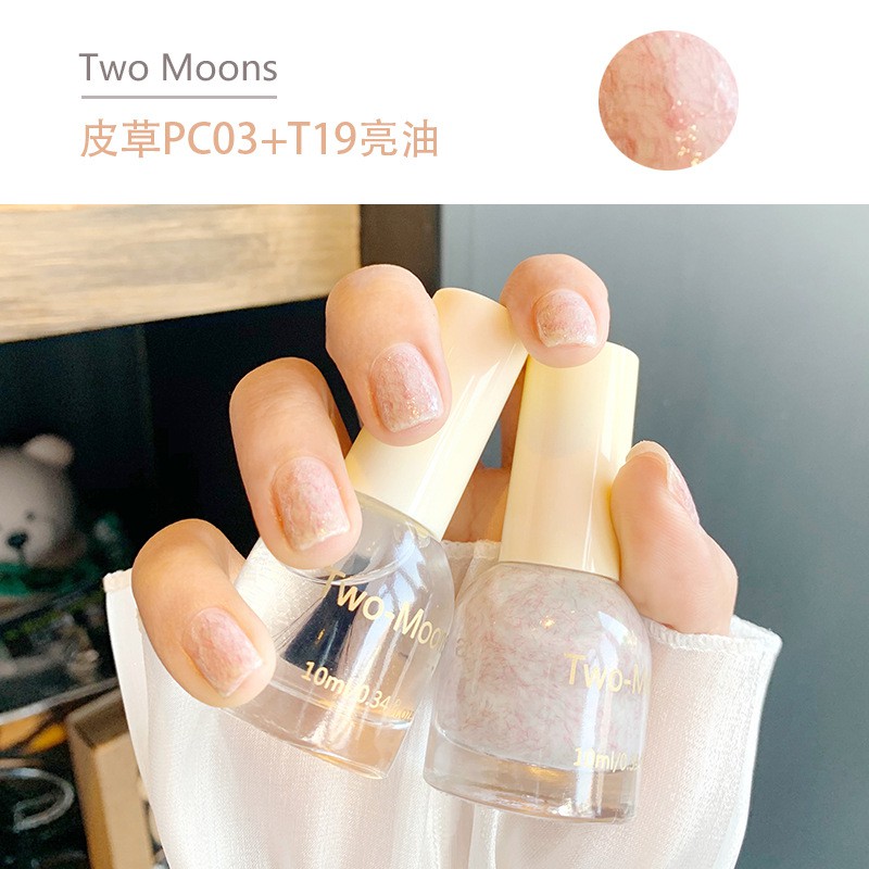 Sơn móng tay TWO-MOONS nhiều màu tùy chọn trang trí móng tiện dụng 10ml