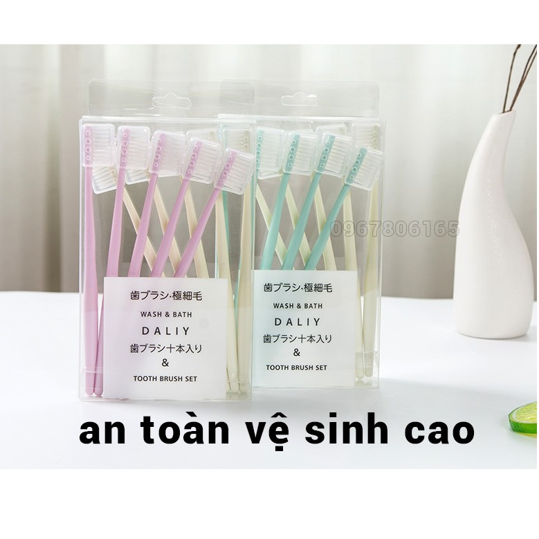 Hộp 4 bàn chải răng lúa mạch siêu mềm – Set 4 bàn chải đánh răng