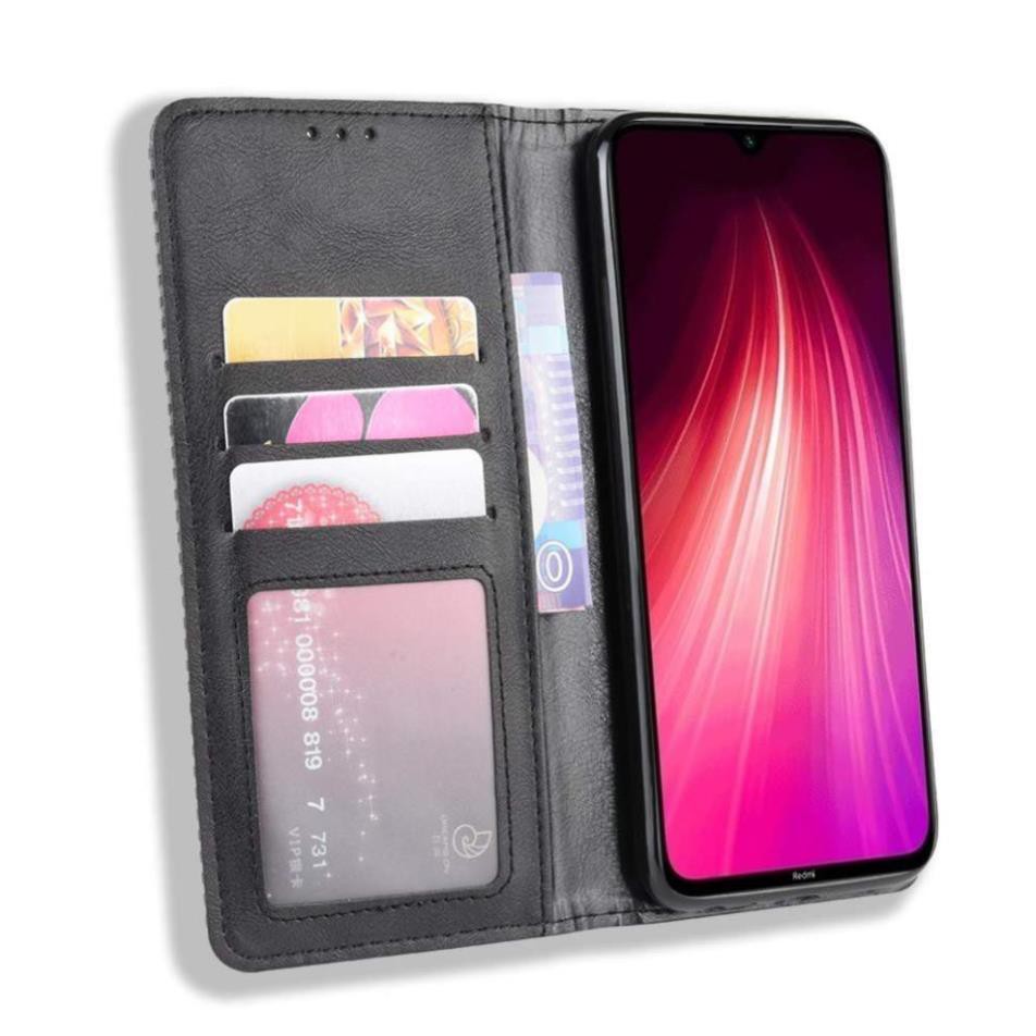 [FreeShip] Bao da dạng ví Xiaomi Redmi Note 8 (cam kết xịn) hit nam châm, ngăn đựng thẻ tiền tiện lợi