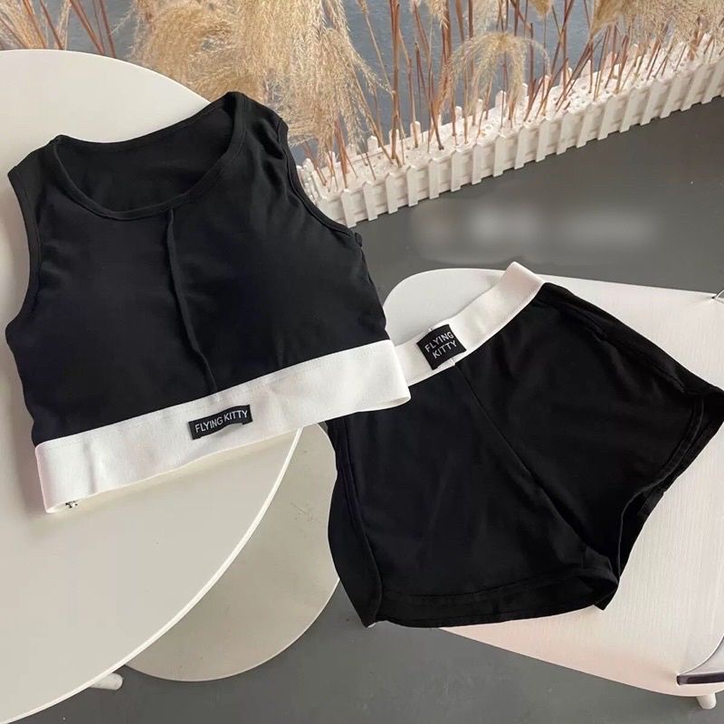 Bộ Tập Gym .Yoga  Kèm Mút Đệm Ngực mã 9888