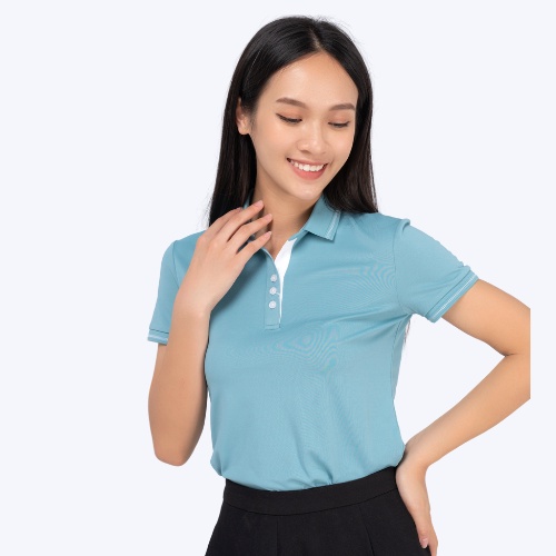 Áo polo YODY nữ coolmax tay ngắn có cổ chất vải bền co giãn tốt thấm hút nhanh APN3516