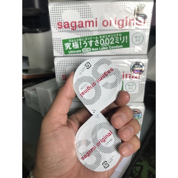 Bao cao su Sagami siêu mỏng 002 (Hộp 2 Cái) - Siêu Mỏng Tàng Hình, Dùng Một Lần Nhớ Mãi, Shop Sức Khỏe Chuyên Bán Sĩ Bao