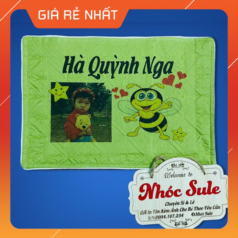 Vỏ gối in hình theo yêu cầu cho bé
