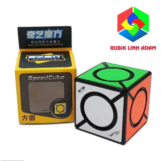 Rubik biến thể QiYi Six Spot Black/Stickerless xoay trơn, mượt | Rubik Linh Adam