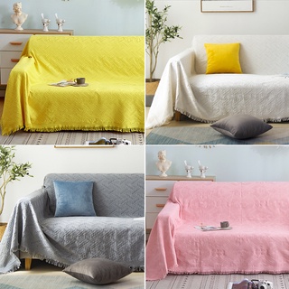 Khăn Thảm Phủ Sofa chống bụi bẩn, Mền đắp thư giãn, Thảm Sofa Phòng Khách Loại Một Màu Chăn Cotton Dệt Trải Giường / Ghế Sofa Phong Cách Vintage